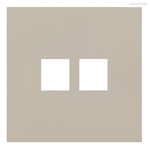 Лицевая панель для двойной информационной розетки 35442 LT, латте - Rikett