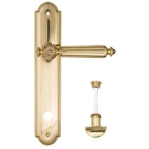 Дверная ручка на планке Fratelli Cattini "TORCELLO" WC-2 PL257-OLV полированная латунь - Fratelli Cattini
