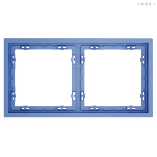 Рамка пластиковая VOLTUM S70 на 2 поста, деним - Voltum