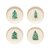 Набор 4 тарелки Pacifica Christmas Tree SOPS19-CHT (SOPS19-02221M) - Costa Nova