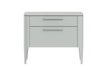 Тумба прикроватная Type 2 ящика ширина 60 см (светло-серый) - Ellipse