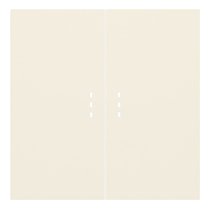 Клавиши для двухклавишного перекрестного выключателя с подсветкой 35615 MC, кремовый сатин