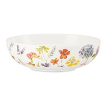 Салатник большой Decor de table Полевые цветы 1,7л, 22,5х7,7 см, керамика, белый - Decor De Table