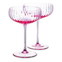 Набор креманок для шампанского Anna Von Lipa Лион 280 мл, 2 шт, стекло хрустальное, зеленый - Anna Von Lipa