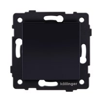 Выключатель 1-клавишный 10А/250В, изогнутый, черный Kollinger REA-R-001BK для Aspekt, Eleganz, Reflex - Kollinger