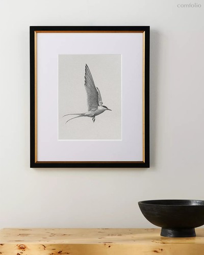 Прямоугольный постер Flight II, цвет бежевый - Louvre Home