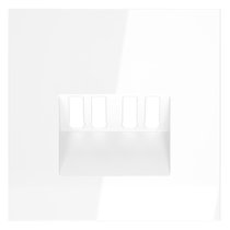 Накладка для розетки акустической 4-местной , S70 белый глянцевый - Voltum