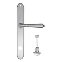 Дверная ручка на планке Fratelli Cattini "TOSCANA" WC-2 PL01-CS матовый хром - Fratelli Cattini