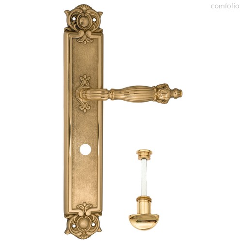 Дверная ручка Venezia Olimpo WC-2 на планке PL97 полированная латунь - Venezia Collezione