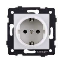 Розетка штепсельная SCHUKO 16A/250 В, белый Kollinger REA-002WH для Aspekt, Eleganz, Reflex - Kollinger