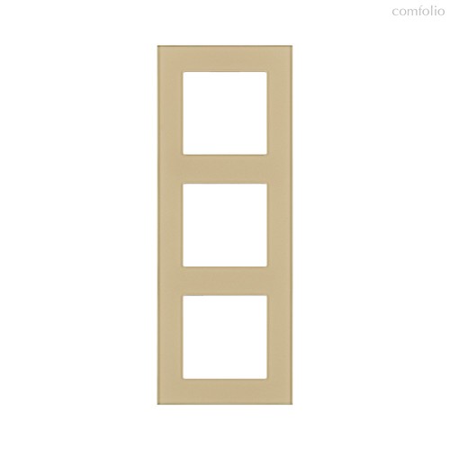 Рамка 3-постовая, стекло золотой Kollinger Asthetik AS3GD - Kollinger