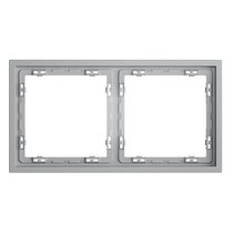 Рамка пластиковая VOLTUM S70 на 2 поста, серый - Voltum