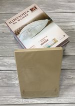 Наволочка Н-Т-70-БЕЖ Бежевая на молнии ткань трикотаж 2шт.-70х70 - АльВиТек