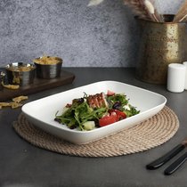 Блюдо прямоугольное 24,7x18 см h3,5 см 750 мл без борта Fine Plus 6шт. - Noble