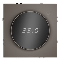 Терморегулятор электронный VOLTUM S70 с индикацией и датчиком, для теплого пола, капучино - Voltum