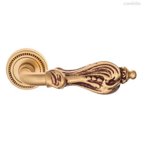 Дверная ручка Venezia Florence D3 французcкое золото + коричневый - Venezia Collezione