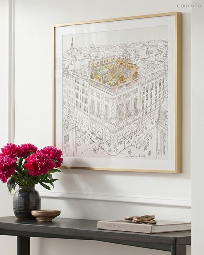 Жикле на холсте Un Jardin Sur Le Toit - Louvre Home
