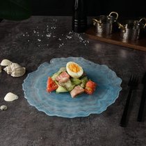 Тарелка d 27 см h2 см Blue Sunset матовое стекло P.L. Proff Cuisine - P.L. Proff Cuisine