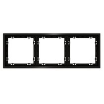 Рамка металлическая на 3 поста, S70 Metal антрацит - Voltum