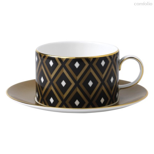 Чашка чайная с блюдцем Wedgwood Аррис Геометрия 180мл - Wedgwood