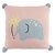Подушка декоративная с помпонами Слоник Lou из коллекции Tiny world 35х35 см - Tkano