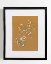 Интерьерный постер Mustard Flowers-II, цвет бежевый - Louvre Home