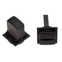 Фиксатор поворотный на MINI квадратном основании Fratelli Cattini WC-8 4FS-NM матовый черный - Fratelli Cattini