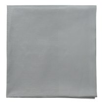 Скатерть жаккардовая серого цвета из хлопка с вышивкой из коллекции Essential, 180х180 см - Tkano