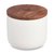 Банка для хранения Décor de table Home 350 мл, керамика, дерево, белая - Decor De Table