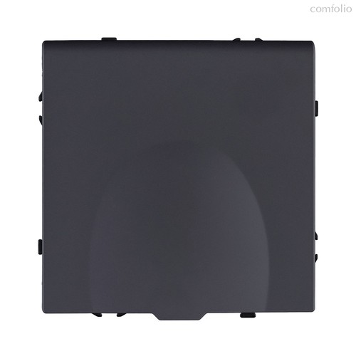 Розетка штепсельная SCHUKO 16A/250 В с крышкой, черный матовый Kollinger Eclipse EC-015BK - Kollinger