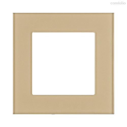 Рамка 1-постовая, стекло золотой Kollinger Asthetik AS1GD - Kollinger