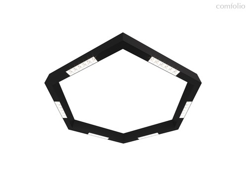 Donolux LED Eye-hex св-к накладной, 36W, 900х780мм, H71,5мм, 2090Lm, 48°, 3000К, IP20, корпус черный, цвет черный - Donolux