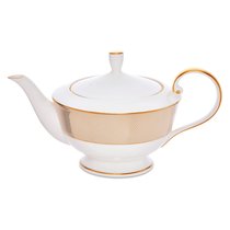 Чайник Narumi Золотой алмаз 940 мл, фарфор костяной - Narumi