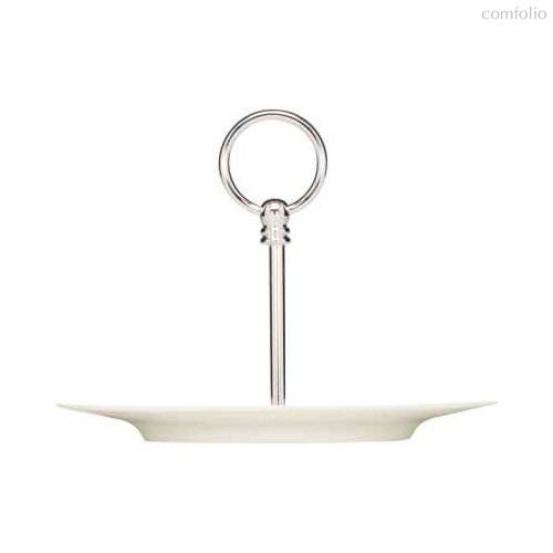 Этажерка 1 ярус тарелка круглая плоская с бортом d22.5 h17см металл фарфор - Bauscher