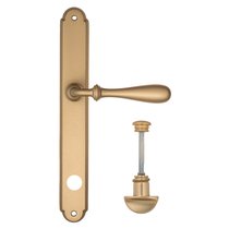 Дверная ручка на планке Fratelli Cattini "RETRO" WC-2 PL01-BS матовая латунь - Fratelli Cattini