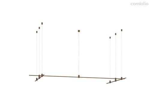 Magnet Modular System «CODE 1.2», L2000хL1000x2хH95-3000 мм (высота регулируется), DC24V, подвесное основание для модульных светильников, темная бронза, блок питания в комплект не входит - Donolux