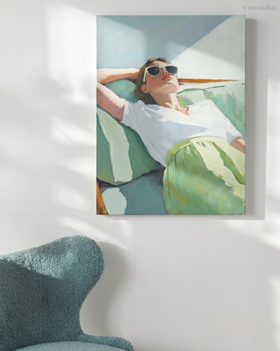 Интерьерная картина Poolside Lounger - Louvre Home