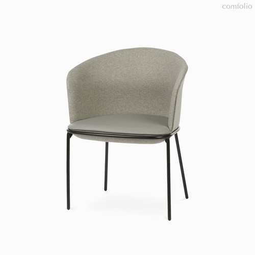 Обеденный стул Embrace с подлокотниками, цвет серый/черный - Cosmo
