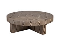 Стол журнальный Зебрано (Zebrano) d140x42см - Garda Decor