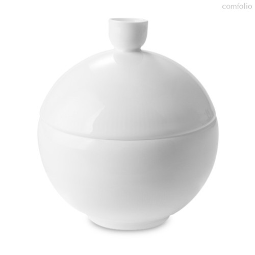 Сахарница Decor de table Плиссе 230 мл, d10хh11 см, фарфор костяной, п/к - Decor De Table
