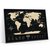 Cкретч-карта мира Travel Map Black World в металлической раме - 1DEA.me