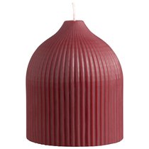 Свеча декоративная бордового цвета из коллекции Edge, 10,5см - Tkano