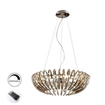 Люстра Ariadna 12L шампань DIMABLE, цвет хром/прозрачный - Schuller