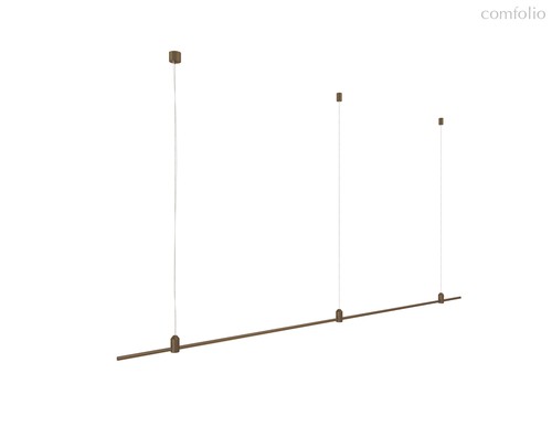 Magnet Modular System «CODE 1.2», L2000хH95-3000 мм (высота регулируется), DC24V, подвесное основание для модульных светильников, темная бронза, блок питания в комплект не входит - Donolux