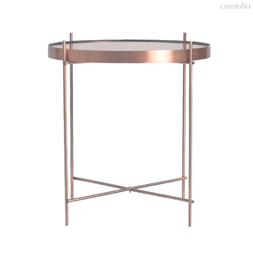 Стол Josen, d42,7 см, розовый/медный - Berg