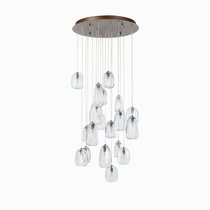 Подвесной светильник Jewel диаметр 60, цвет медный/прозрачный - Cosmo