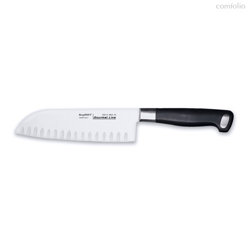 Нож сантоку 18см Gourmet, цвет черный - BergHOFF