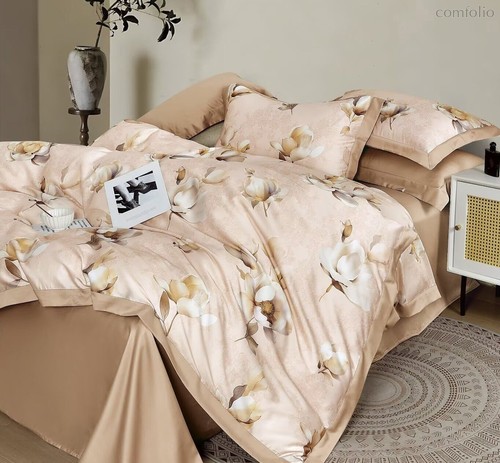 Комплект постельного белья CA-6-780 Евро Сатин печатный с наволочками 70х70х2шт.+50х70х2шт. - АльВиТек