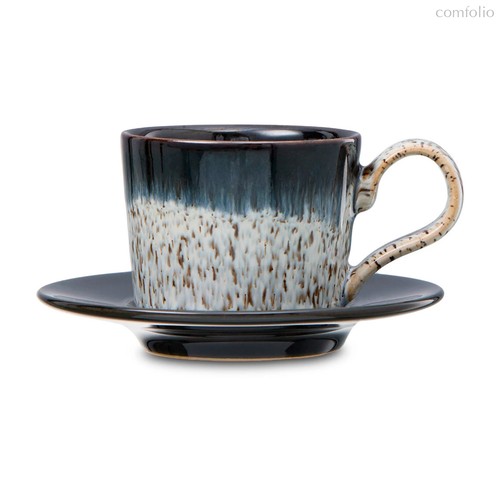 Чашка кофейная с блюдцем Denby Гало 100 мл, керамика жаропрочная - Denby