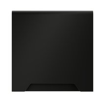 Накладка для розетки с заземлением, защитными шторками и крышкой, S70 черный матовый - Voltum